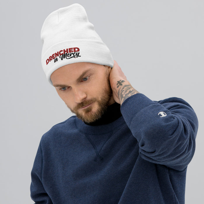 Drenched in Mercy Embroidered Beanie