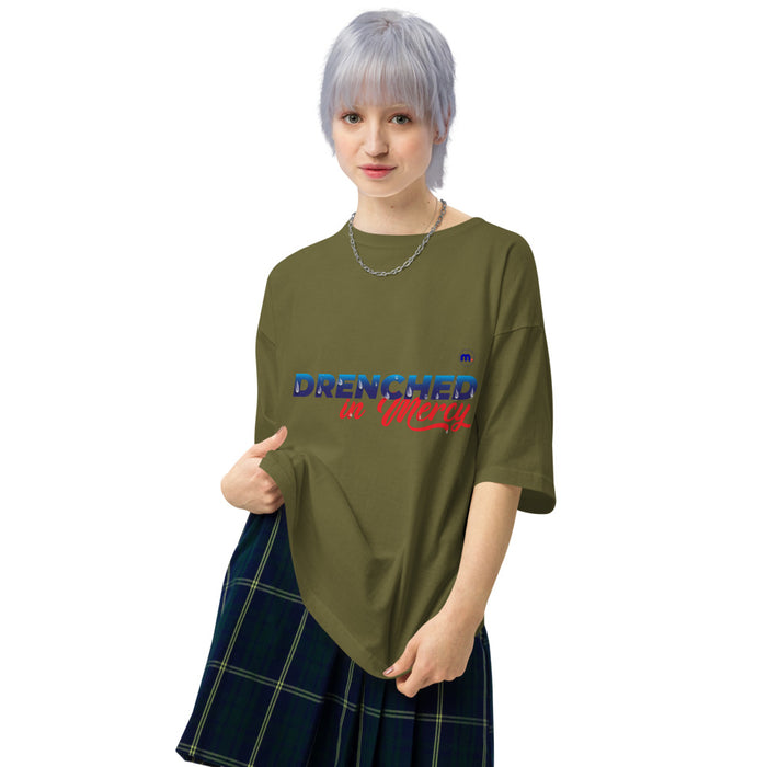 Drenched in Mercy Unisex Oversized T-shirt