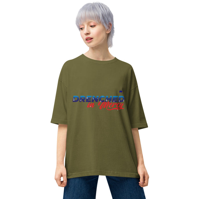 Drenched in Mercy Unisex Oversized T-shirt