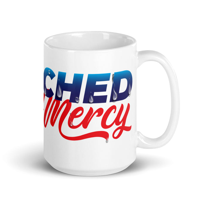 Drenched in Mercy White Glossy Mug