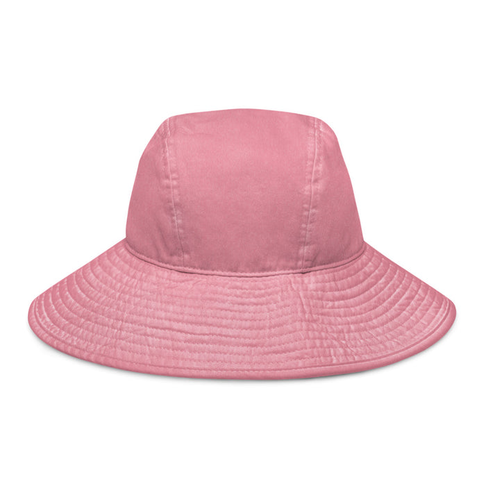 Wide brim bucket hat