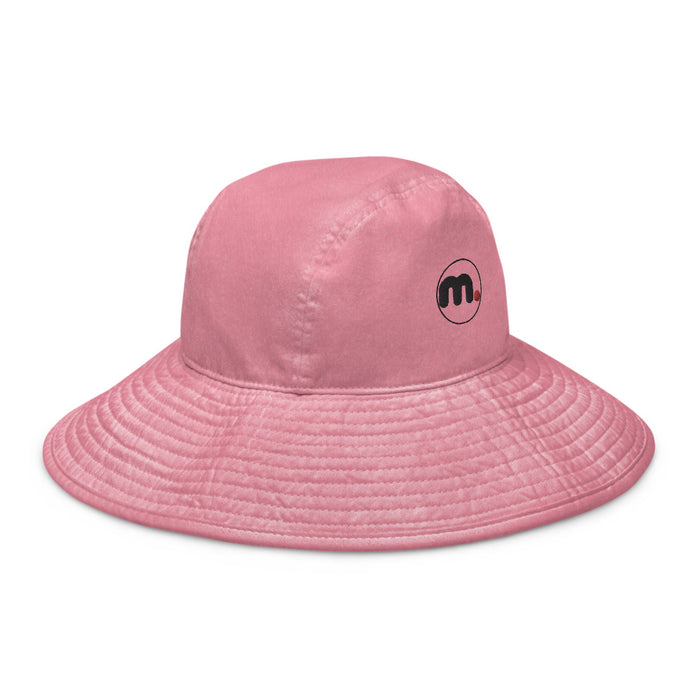 Wide brim bucket hat