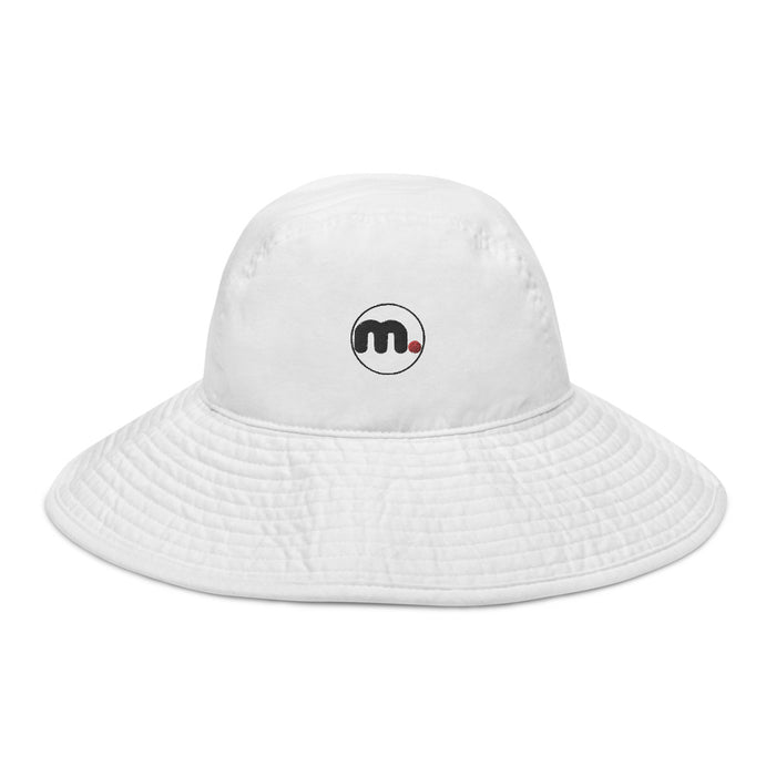 Wide brim bucket hat