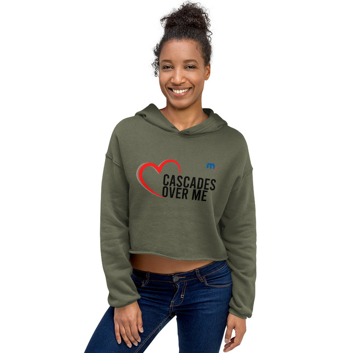 Love Cascades Over Me Cropped Hoodie