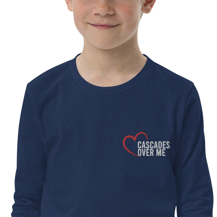 Love Cascades Over Me Youth Long Sleeve Tee