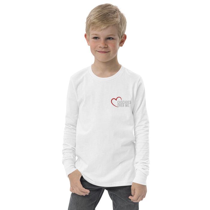 Love Cascades Over Me Youth Long Sleeve Tee