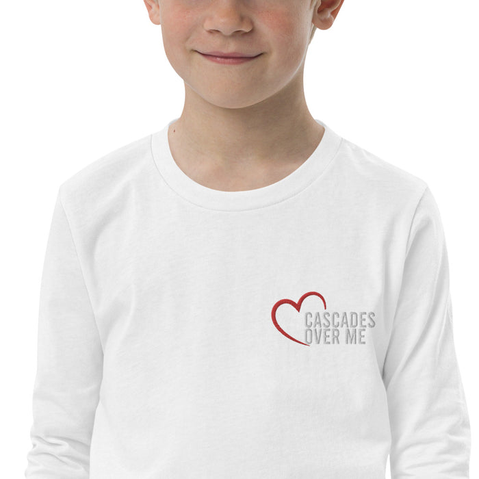 Love Cascades Over Me Youth Long Sleeve Tee